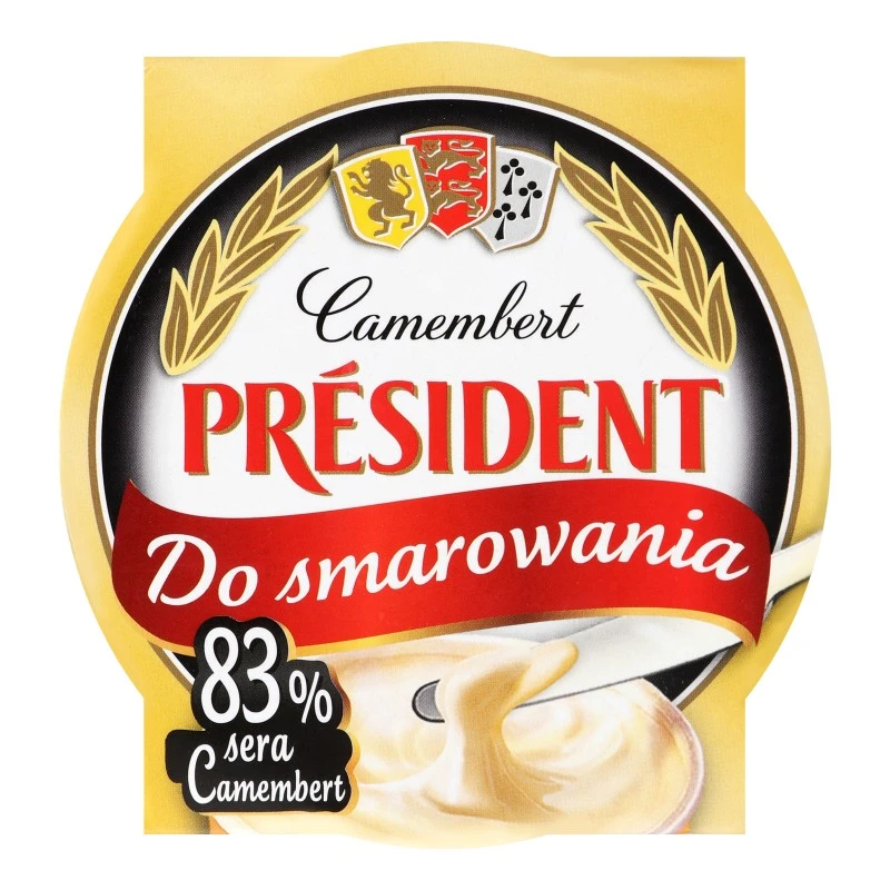 Сир плавлений Камамбер 50% Президент, 120 г