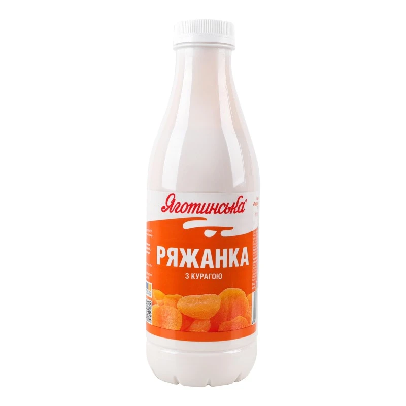 Ряжанка 2.9% з курагою Яготинська, 750 г