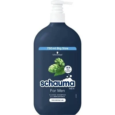 Шампунь для волосся Classic For Men Schauma, 750 мол