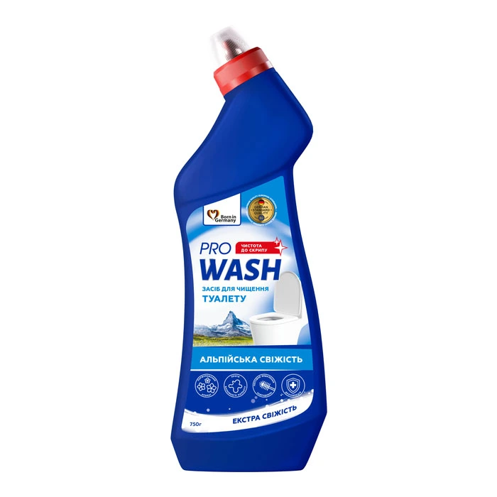 Засіб для чищення унітазу  Альпійська свіжість PRO WASH, 750г