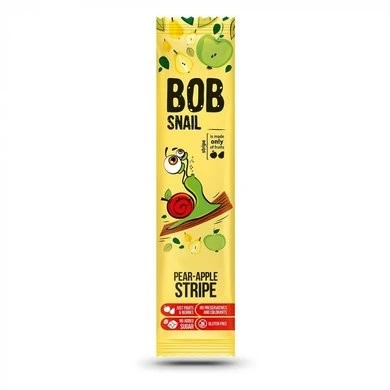 Цукерка фруктова Pear-apple Stripe Bob Snail, 14 г