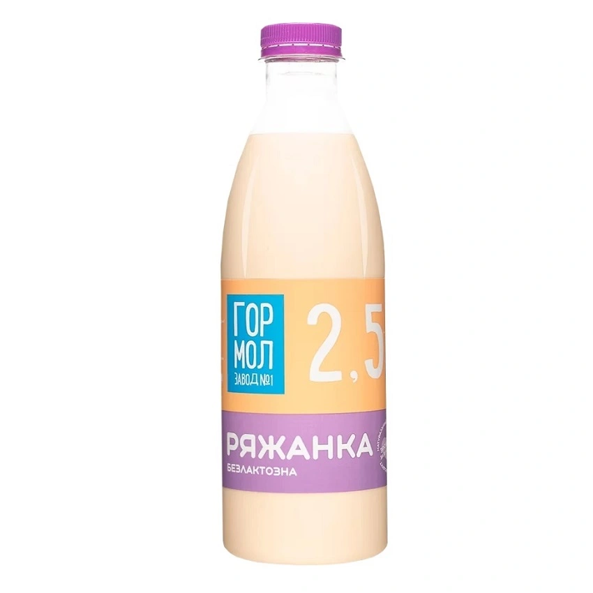 Ряжанка 2.5% безлактозна Міськмолзавод, 850г