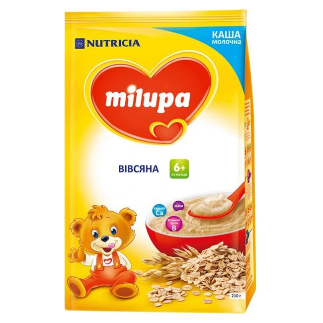 Каша молочна вівсяна Milupa, 210 г