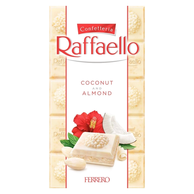 Шоколад білий Kokos&amp;Mandelcreme Raffaello, 90 г