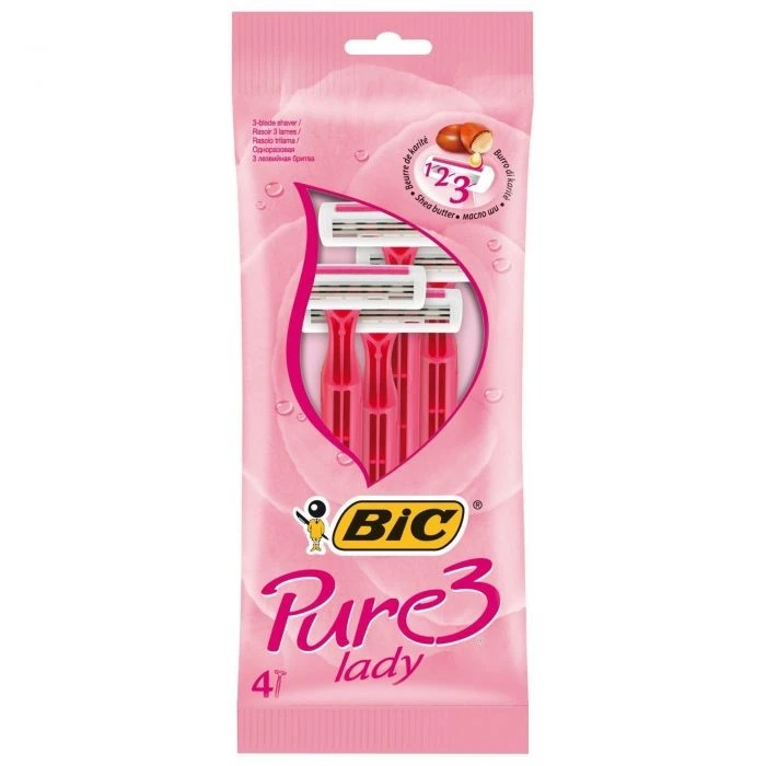 Станок для гоління одноразовий Pure 3 Lady Bic, 4шт