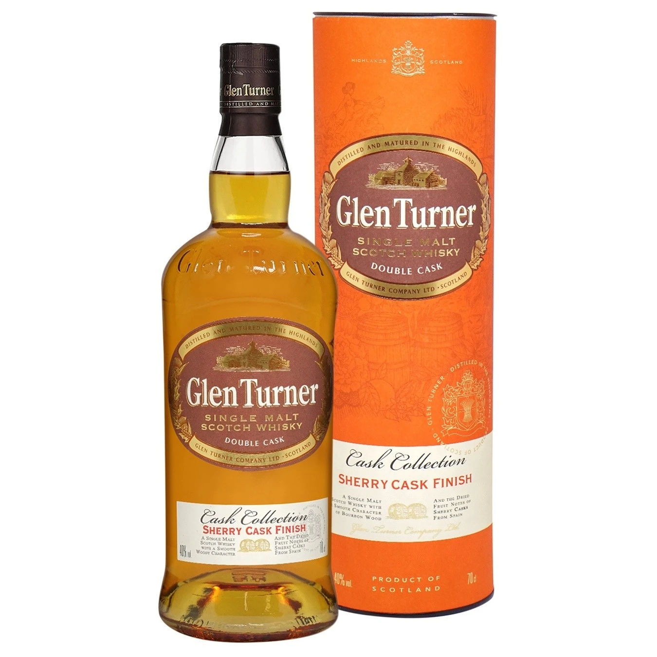 Віскі Sherry Cask Glen Turner, 0.7 л