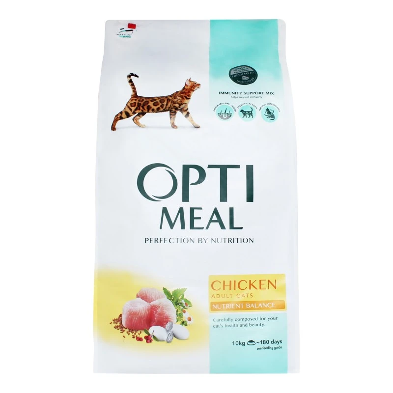 Корм сухий для котів з куркою Optimeal