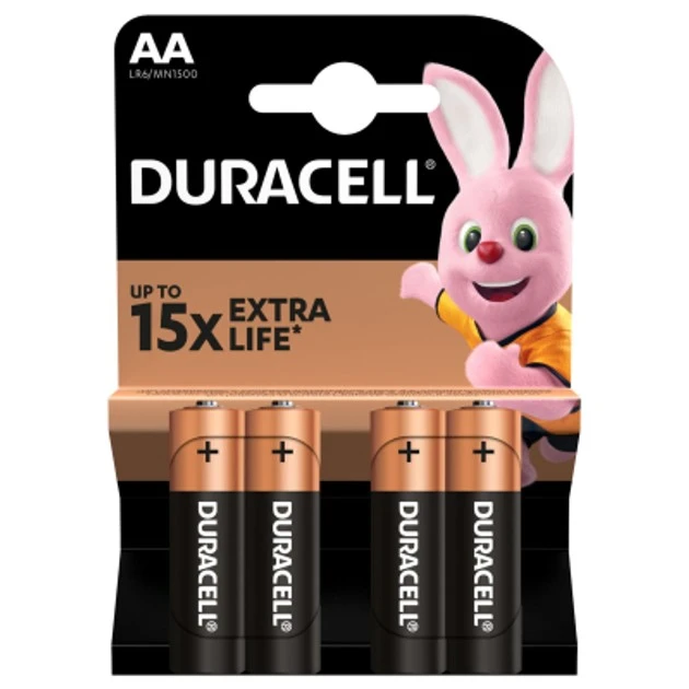 Батарейки AA LR6 MN1500 Basic Duracell 4шт