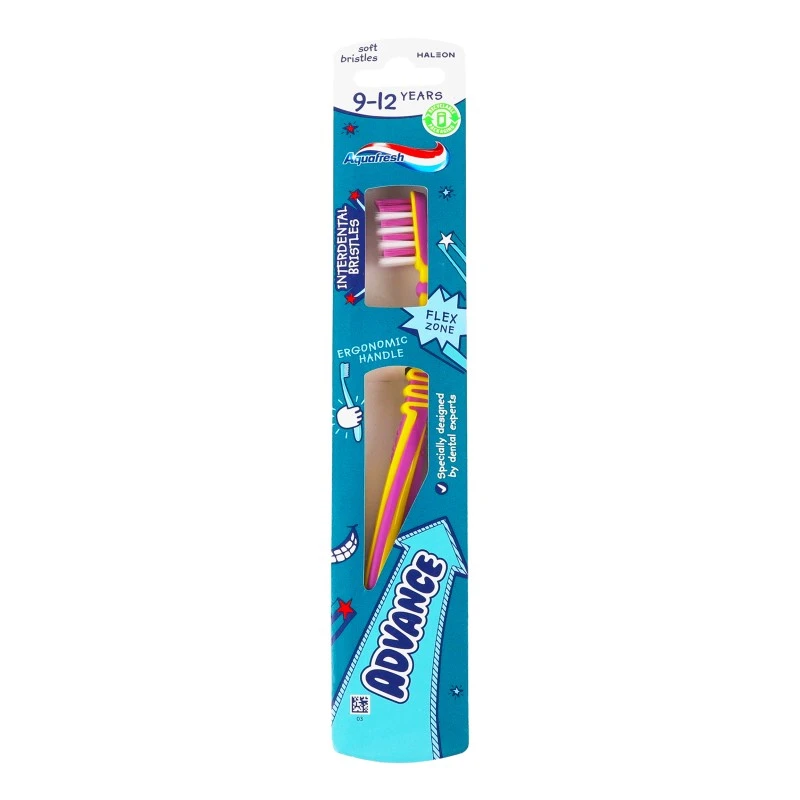 Щітка зубна для дітей 9-12років Advance Aquafresh 1шт