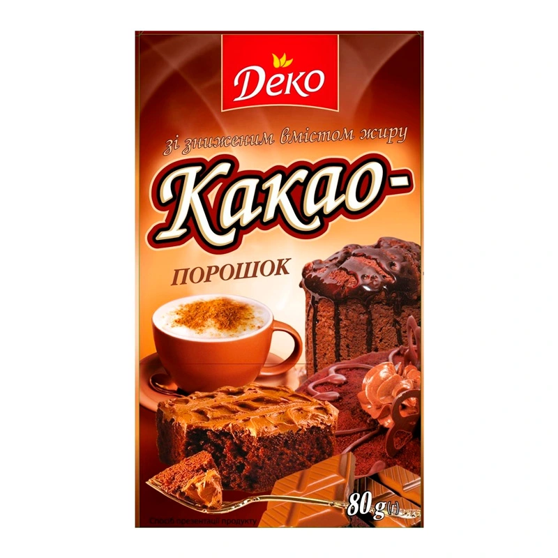 Какао-порошок темний Деко, 80 г