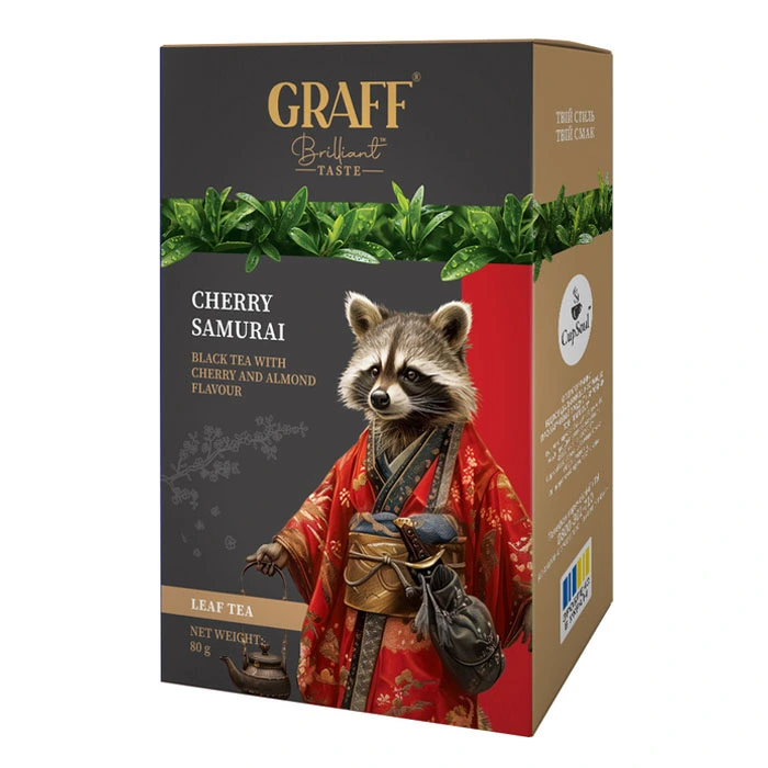 Чай чорний з вишнею Cherry Samurai Graff, 80 г