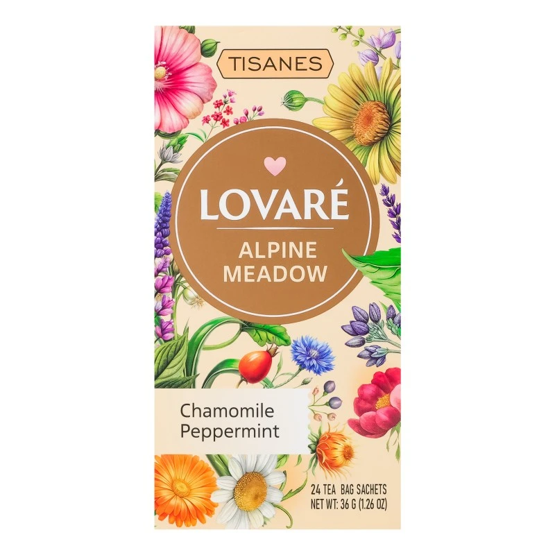 Чай пакетований alpine meadow Lovare, 24 шт/уп.