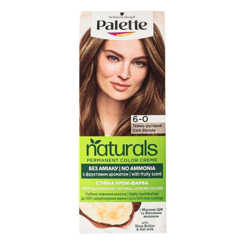 Крем-фарба для волосся 6-0 Naturals Palette, 1шт