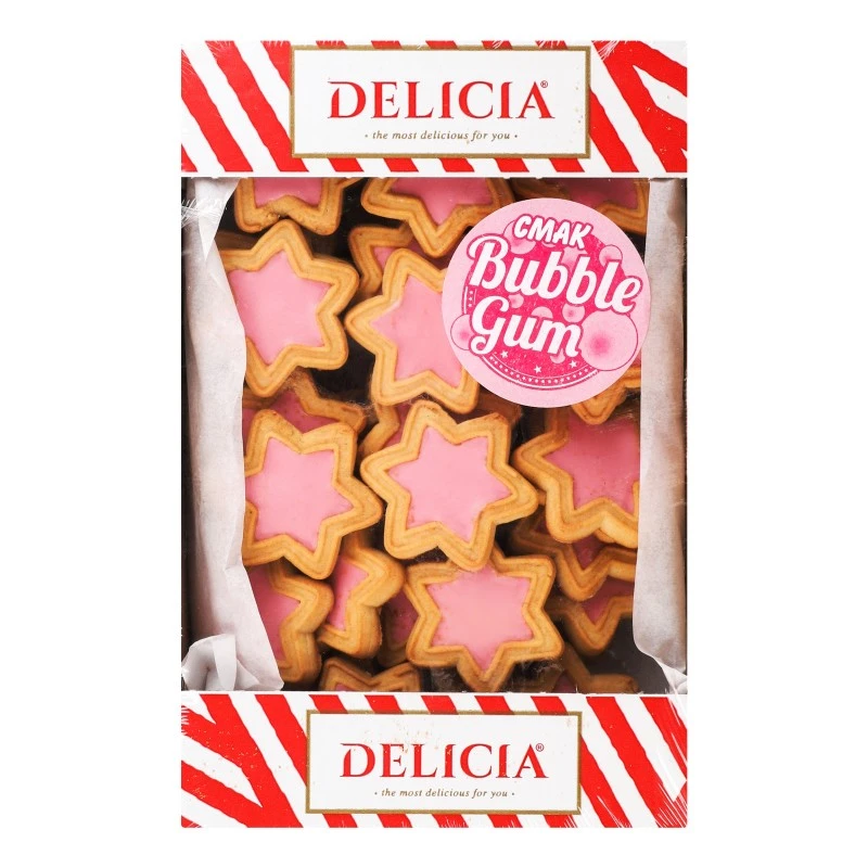 Печиво зі смаком Bubble Gum Супер-Стар Delicia, 350 г