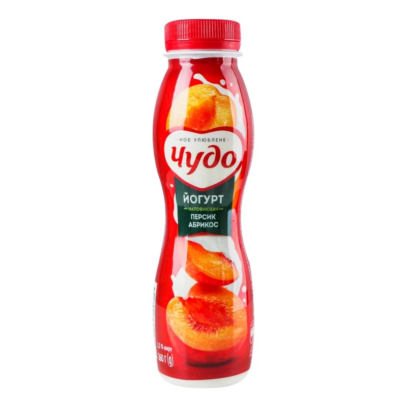 Йогурт 2.5% Персик-абрикос Чудо, 260 г