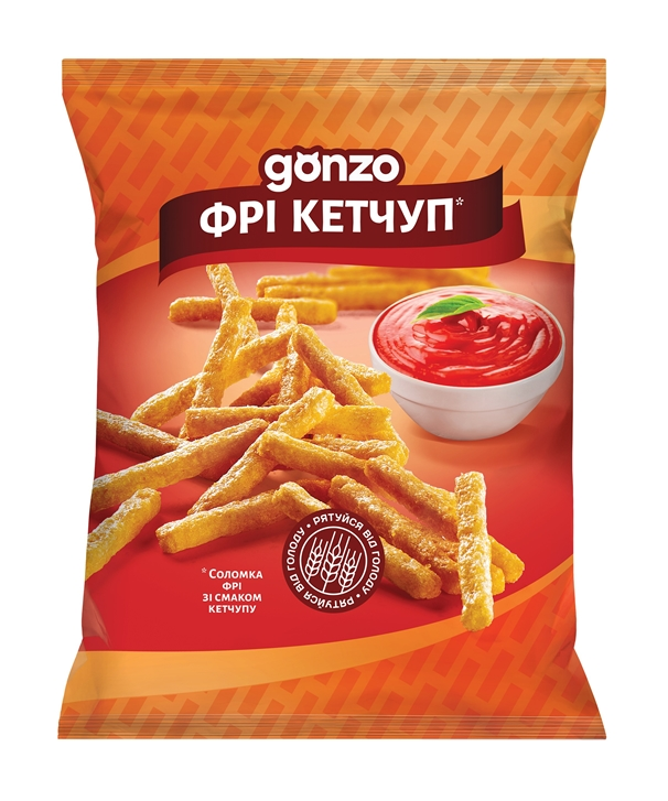 Соломка фрі зі смаком кетчупу Gonzo, 40 г