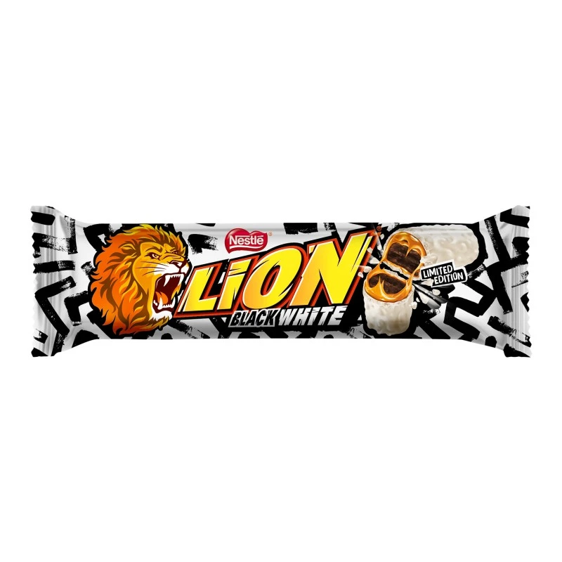 Шоколадний батончик Лайон Чорно-білий Lion, 42 г