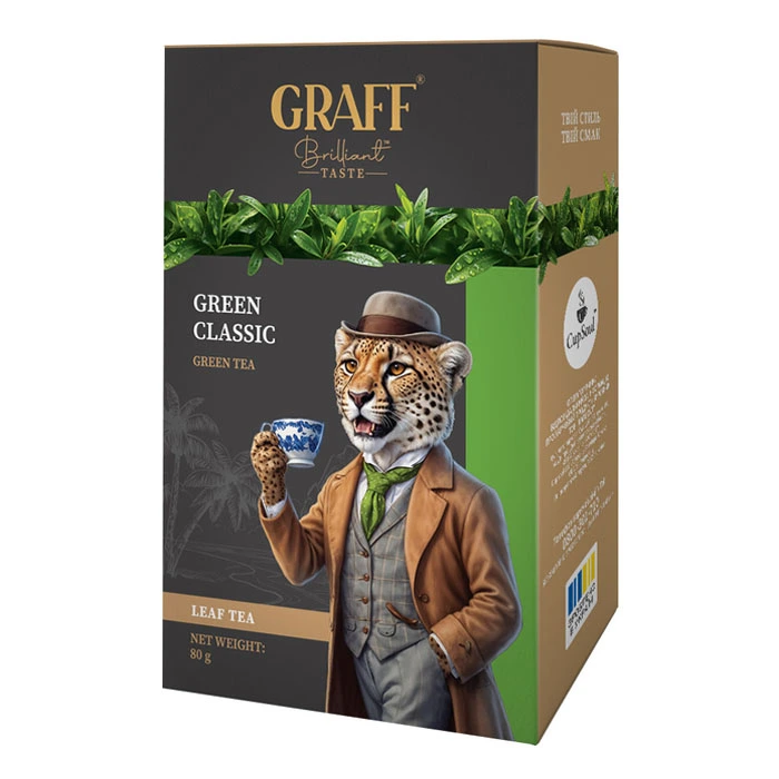 Чай зелений байховий Green Classic Graff, 80г