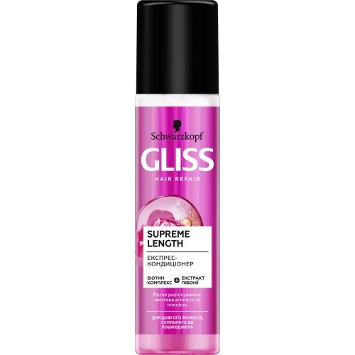 Кондиціонер-експрес для волосся Supreme Length Gliss, 200 мл