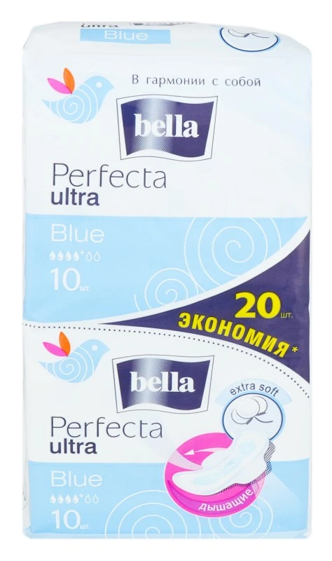 Прокладки гігієнічні Perfecta Blue extra soft Bella, 20 шт/уп.