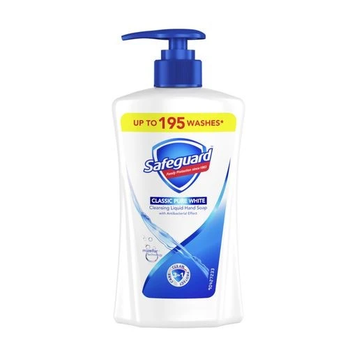 Рiдке мило Класичне Яскраво Біле Safeguard, 390 мл