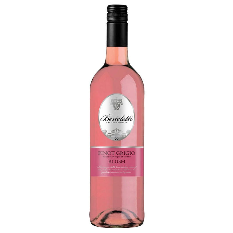 Вино рожеве сухе Pinot Grigio Berteletti, 0.75л