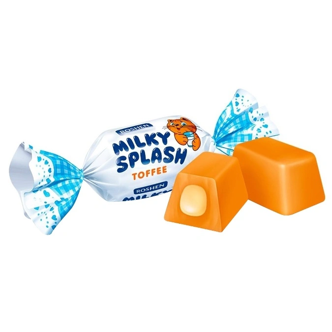 Цукерки з молочною начинкою Milky Splash Roshen