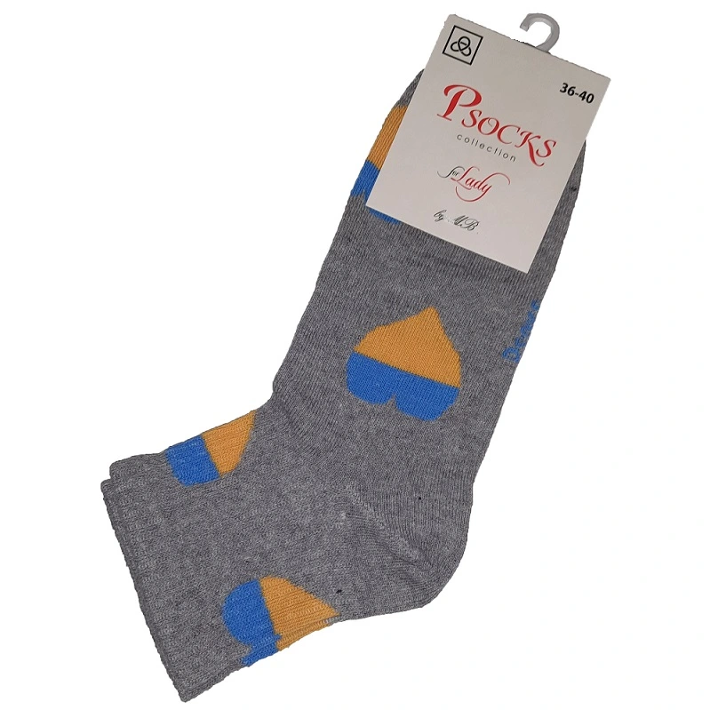 Шкарпетки жіночі візерунок кольорові серця  р. 36-40 Premier Socks