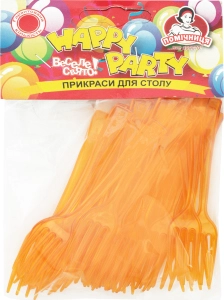 Прикраси виделка для фруктів Happy Party Помічниця 25шт