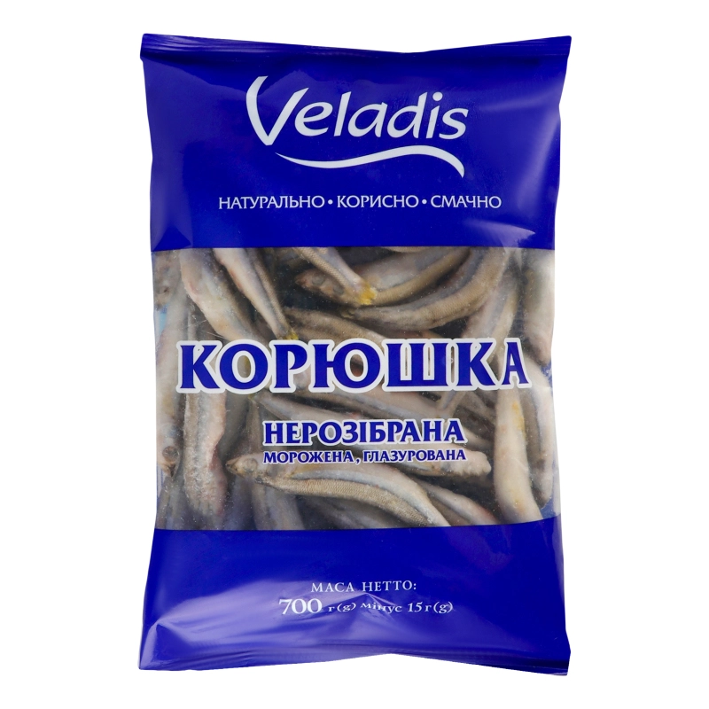 Корюшка заморожена нерозібрана Veladis, 700 г