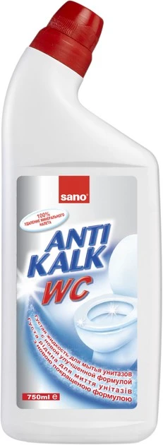 Засіб для очищення унітазу Anti Kalk WC Sano, 750 г