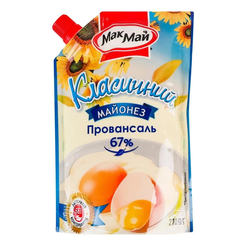 Майонез 67% Класичний Провансаль МакМай, 270г