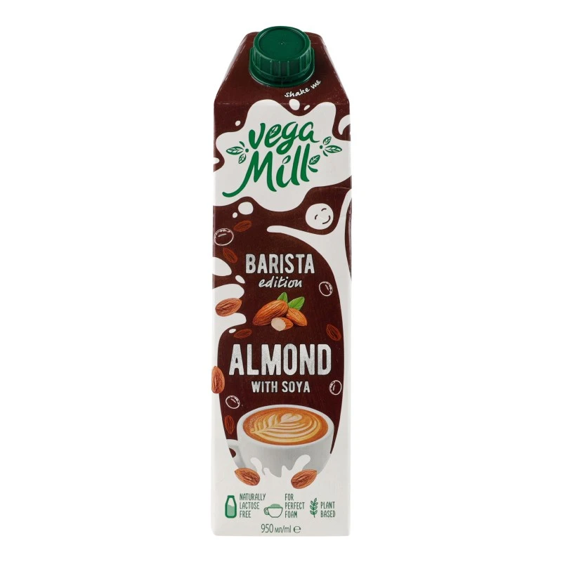 Напій мигдальний з соєю ультрапастеризований Barista edition Vega Milk т/п 950мл
