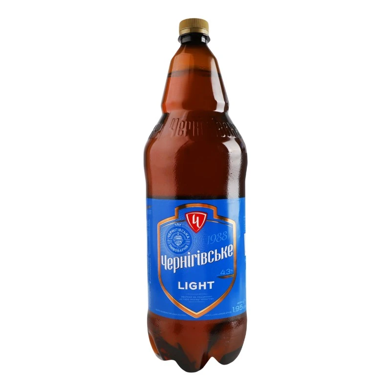 Пиво світле Light Чернігівське, 1.95 л