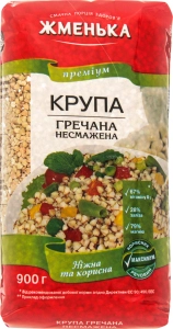 Крупа гречана несмажена Жменька, 900 г