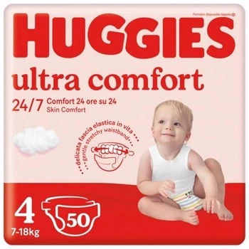 Підгузки для дітей 7-18 кг 4 Ultra Comfort Huggies, 50 шт/уп.