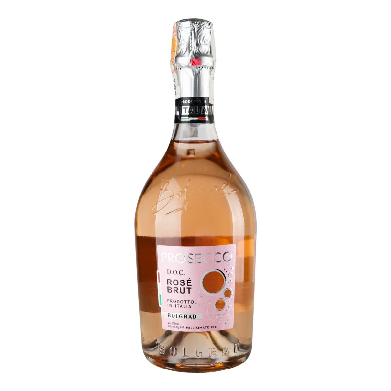 Вино iгрiстое рожеве брют Prosecco Bolgrad, 0.75 л