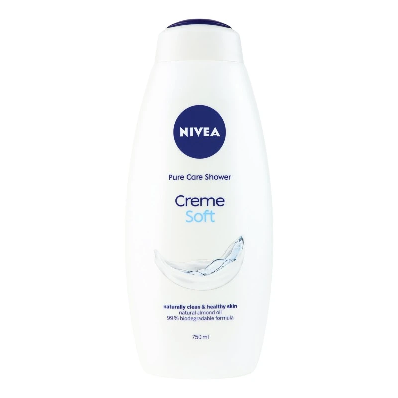 Гель для душу Мигдальне масло Creme Soft Nivea, 750 мл