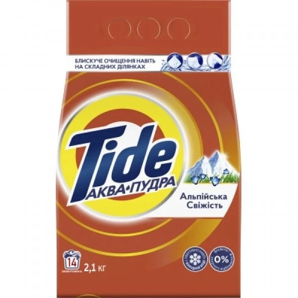 Пральний порошок Альпійська свіжість Tide, 2.1 кг