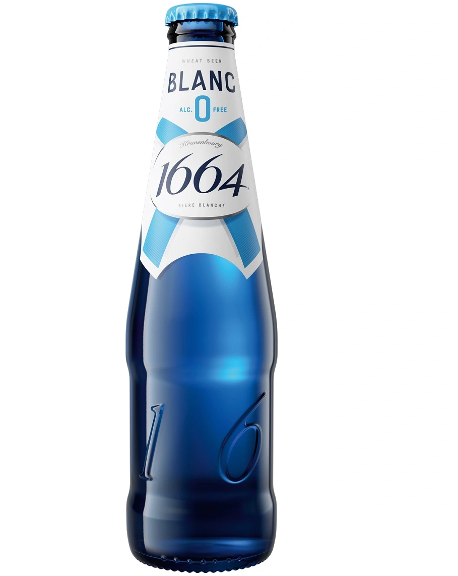 Пиво б/алк.спеціальне пшеничне світле 1664 Blanc 0 Kronenbourg, пл. 0.46 л