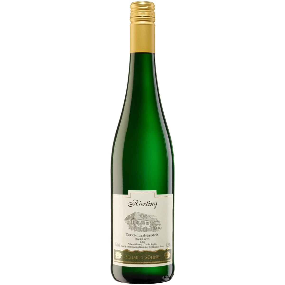 Вино біле напівсолодке Riesling Schmitt Sohne, 0.75 л