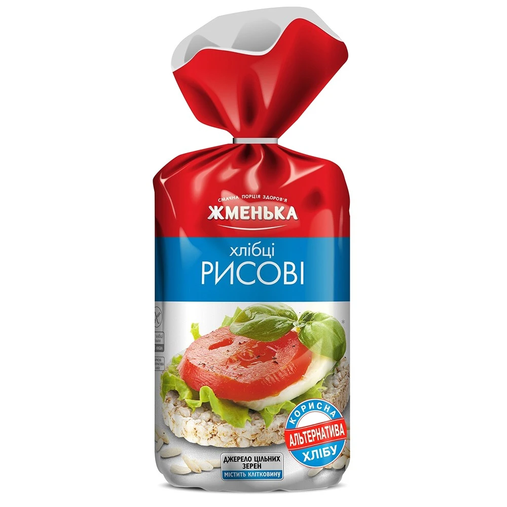 Хлібці хрусткі рисові Крекерси Жменька,100 г