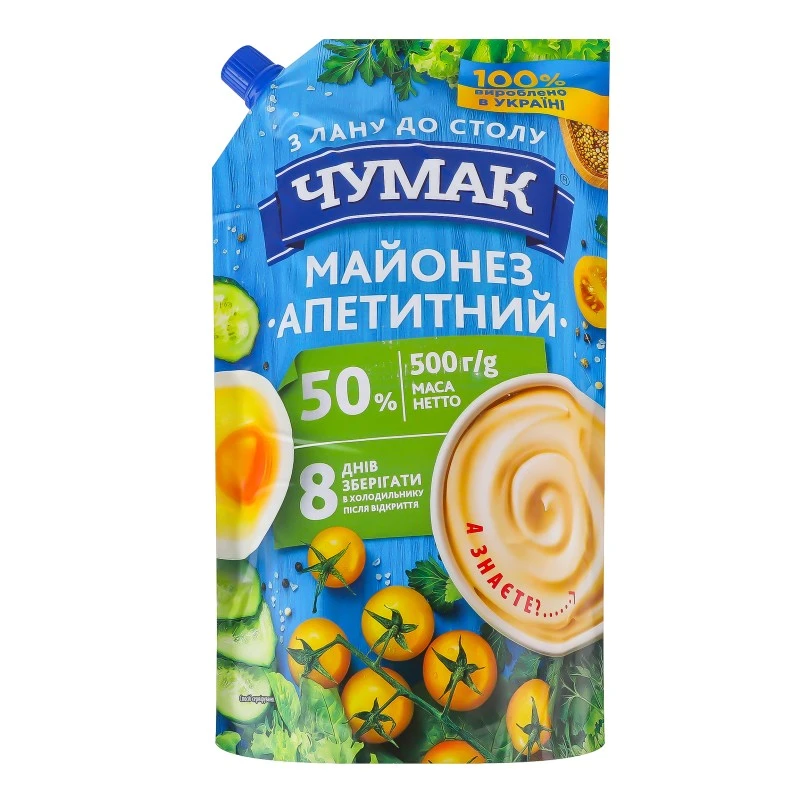 Майонез 50% Апетитний Чумак, 500 г