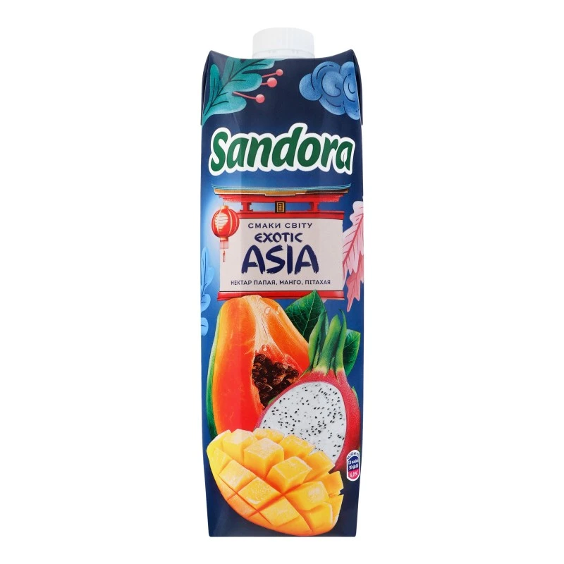 Нектар Папая-манго-пітахая Exotic Asia Sandora, 0.95 л