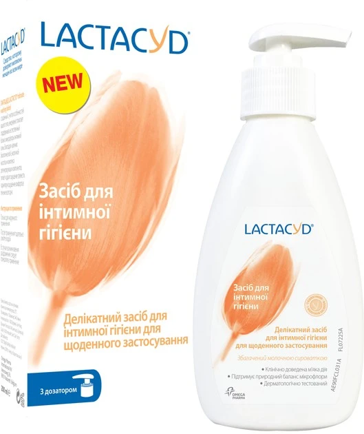 Засіб для інтимної гігієни Делікатний Lactacyd, 200 мл