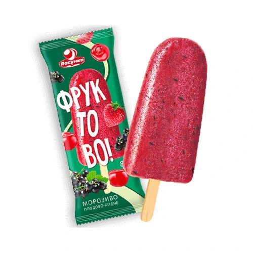 Морозиво ескімо Плодово-ягідне Фруктово Ласунка, 80 г