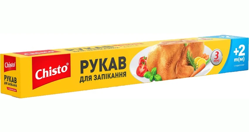 Рукав для запікання із зав&#039;язками Chisto, 5 м