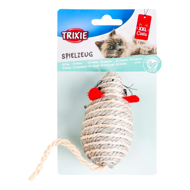 Іграшка для котів Миша-сизаль 10 см Trixie, шт