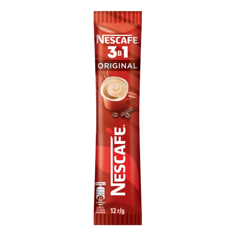 Напій кавовий розчинний 3в1 Original Nescafe, м/у 12г
