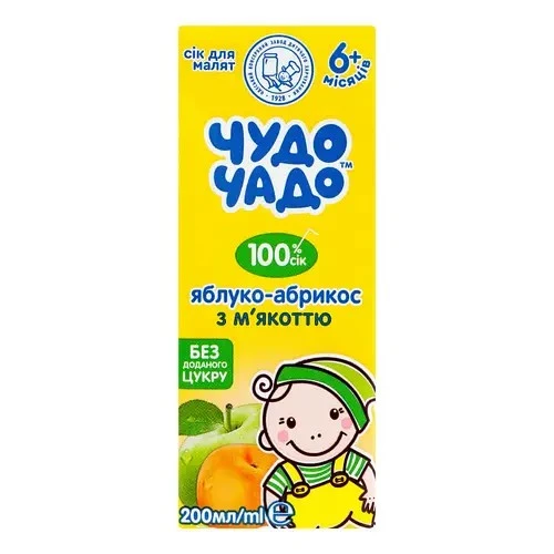 Пюре Яблуко-Абрикос Чудо Чадо, 200 г